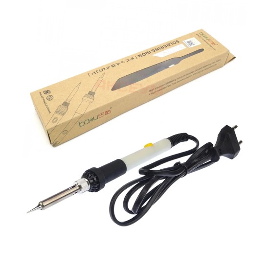 Ferro de Soldar Baku BA-461 110v/220v 20w/30w/40w Temperatura Ajustável Preto e Branco Ferro de Soldar Baku BA-461 110v/220v 20w/30w/40w Temperatura Ajustável Preto e Branco